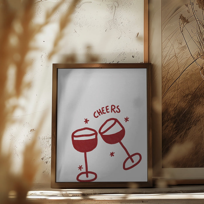 Cheers.png Framed Art Wall Decor