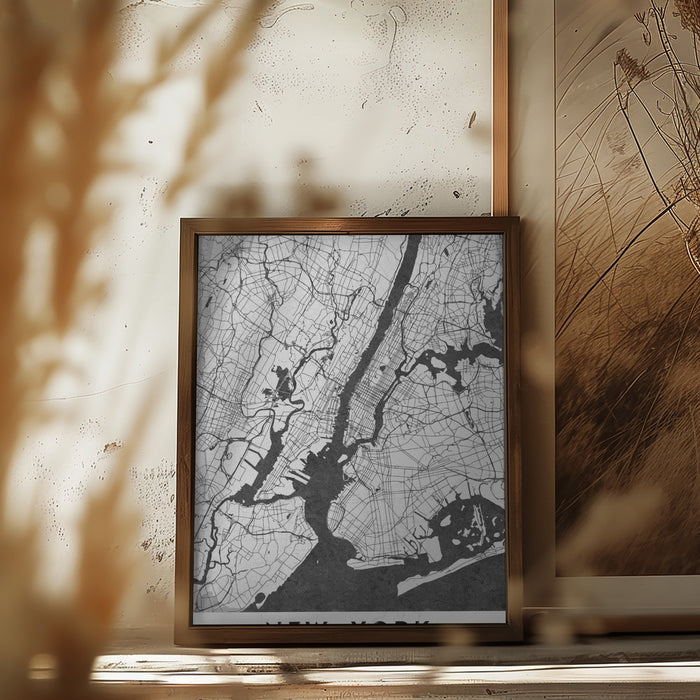 New York Framed Art Modern Wall Decor