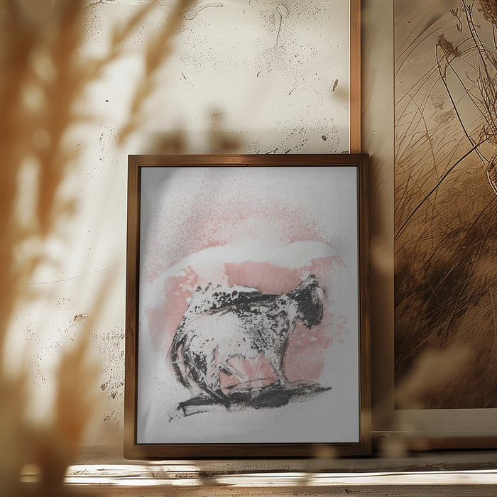 The Cat Framed Art Wall Decor