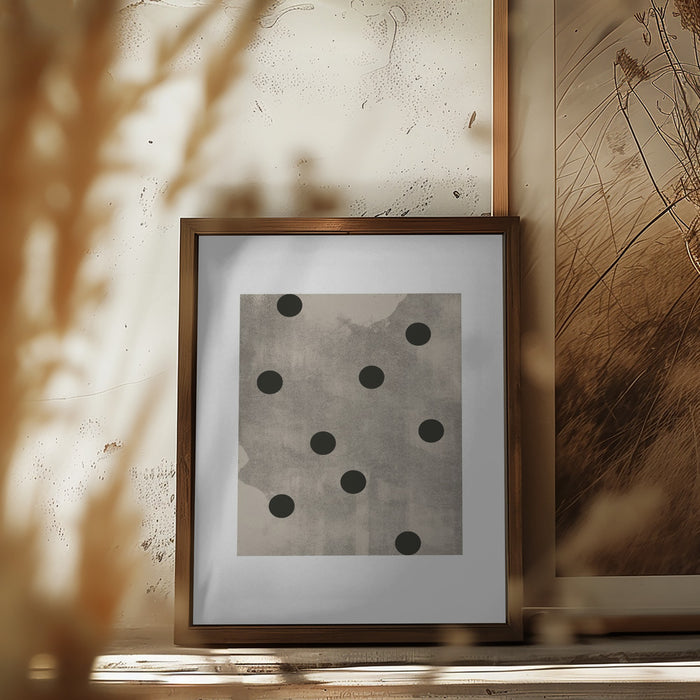 Retro Dots No.3 Framed Art Modern Wall Decor