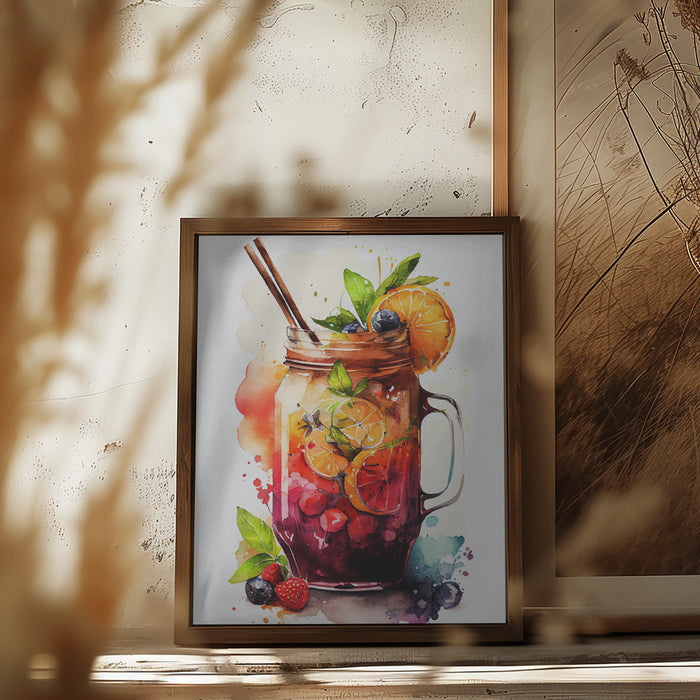 Drinks cocktail Framed Art Modern Wall Decor