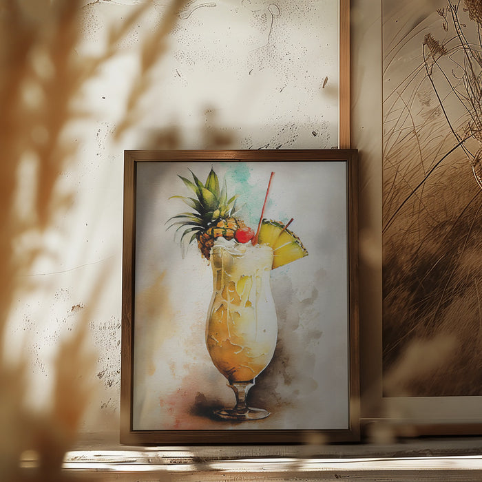 Drinks cocktail Framed Art Modern Wall Decor