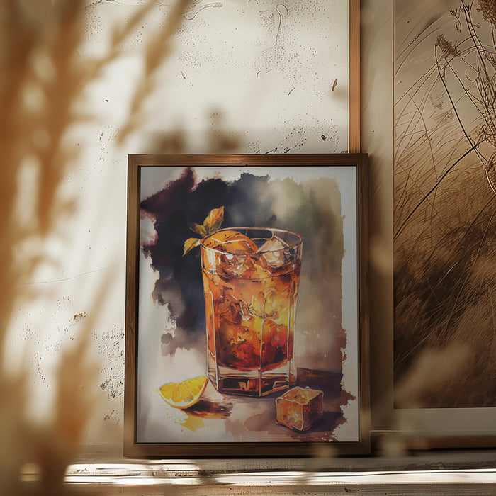 Drinks cocktail Framed Art Modern Wall Decor