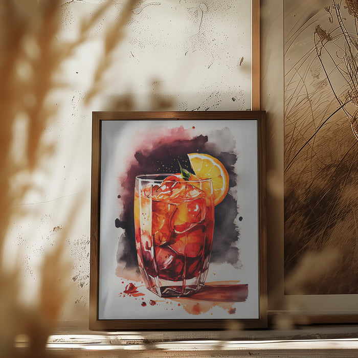 Drinks cocktail Framed Art Modern Wall Decor