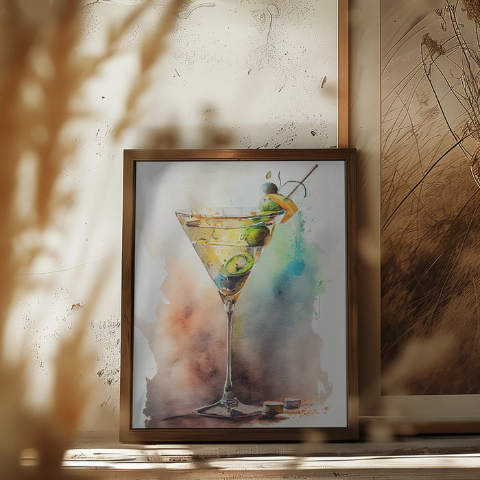 Drinks cocktail Framed Art Modern Wall Decor