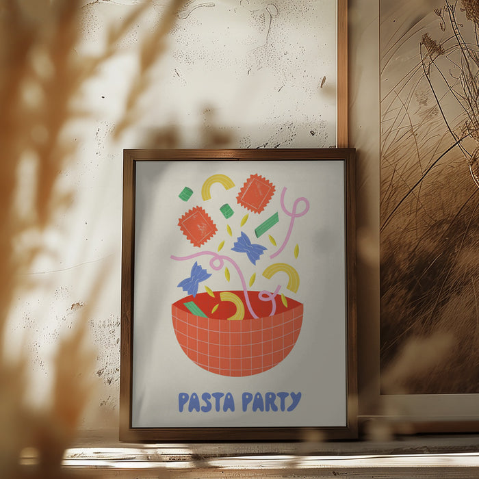 Pasta Party Framed Art Wall Decor