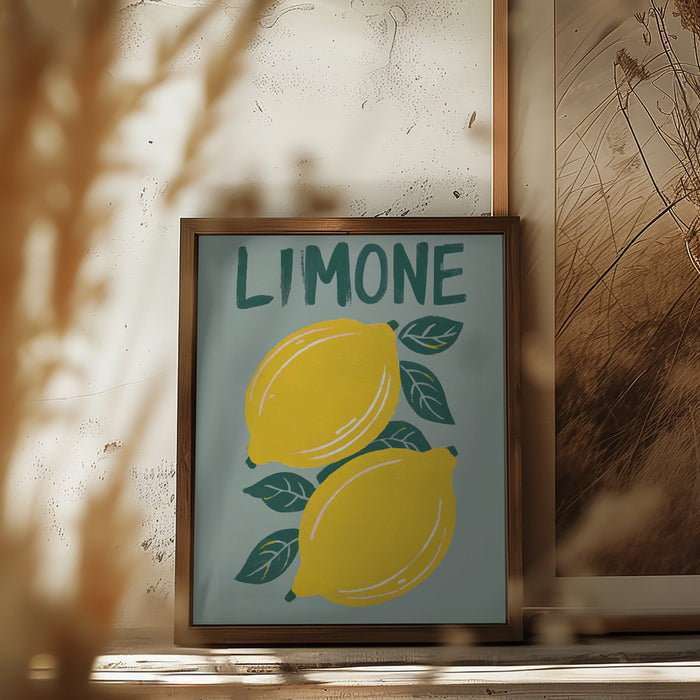 Limone Framed Art Modern Wall Decor