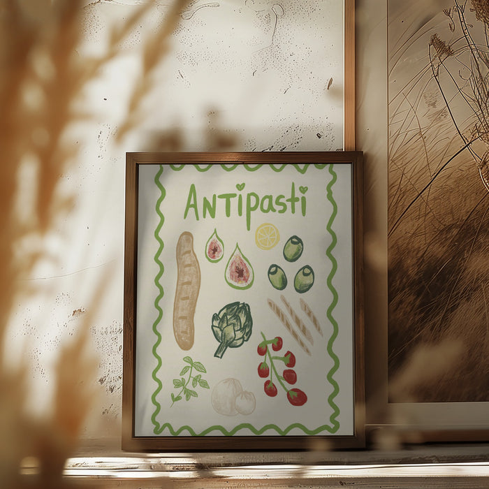 Antipasti Framed Art Modern Wall Decor