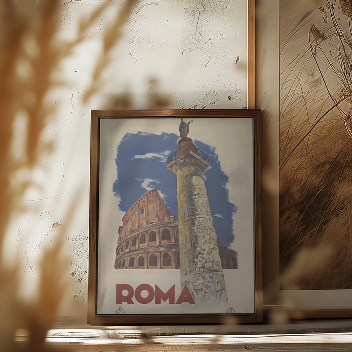 Roma Framed Art Modern Wall Decor