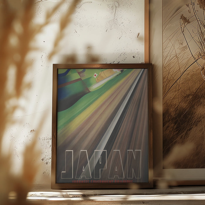 Japan - Japanese Government Railways Framed Art Modern Wall Decor