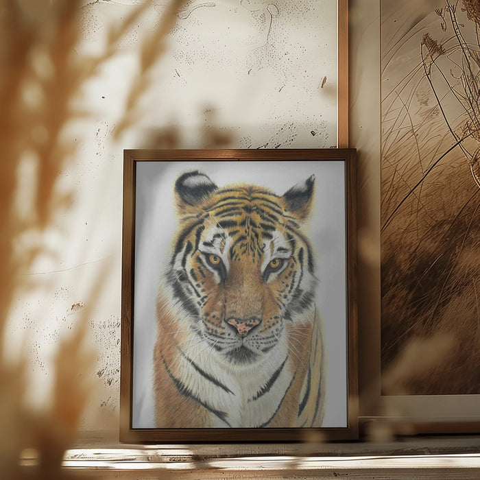 Tiger Framed Art Wall Decor