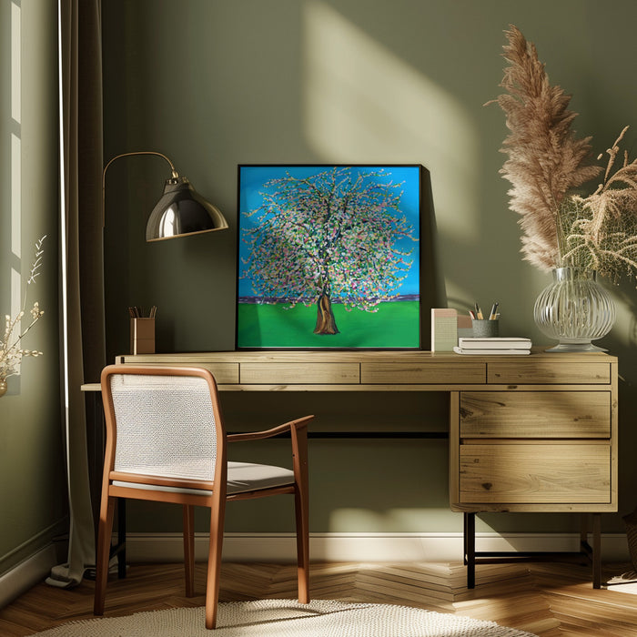 Apple Blossom Square Canvas Art Print