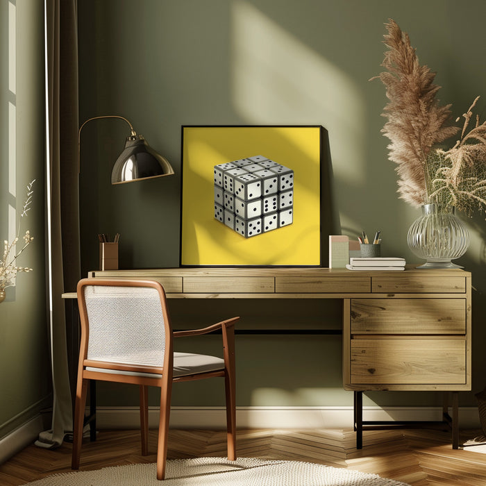 Not Rubik's cube Square Canvas Art Print