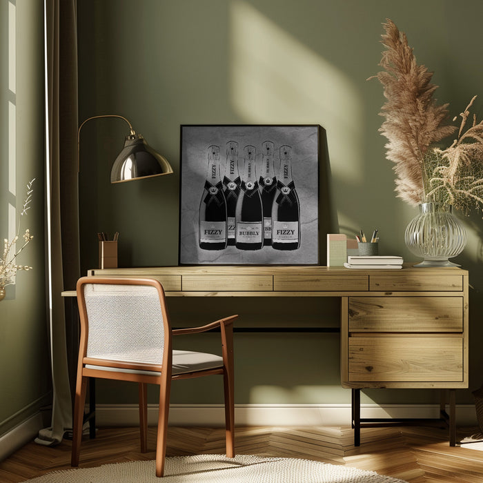 Champagne Square Canvas Art Print