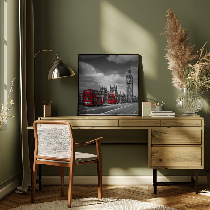 Typical London Square Canvas Art Print