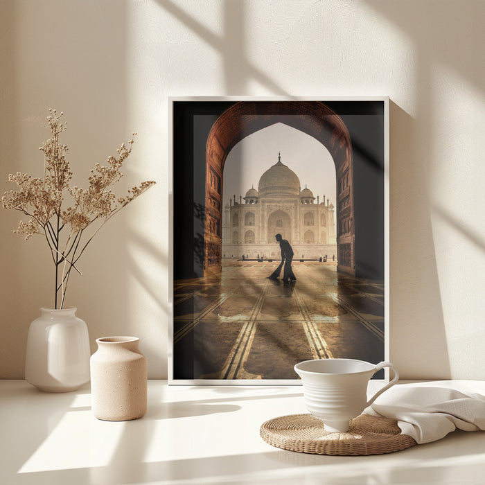 taj mahal cleaner Framed Art Modern Wall Decor