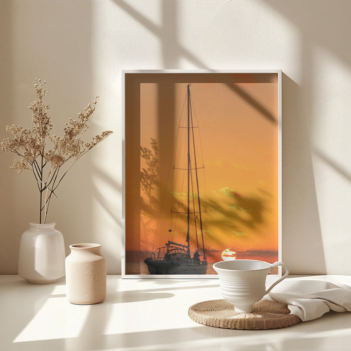 The last sunset. Framed Art Modern Wall Decor