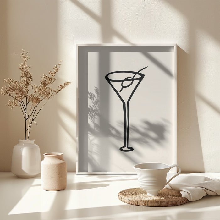 Shaken, Not Stirred Framed Art Modern Wall Decor