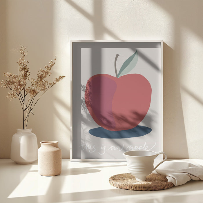 This is an Apple Framed Art Modern Wall Decor