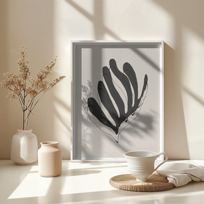 Modern Flower Framed Art Modern Wall Decor