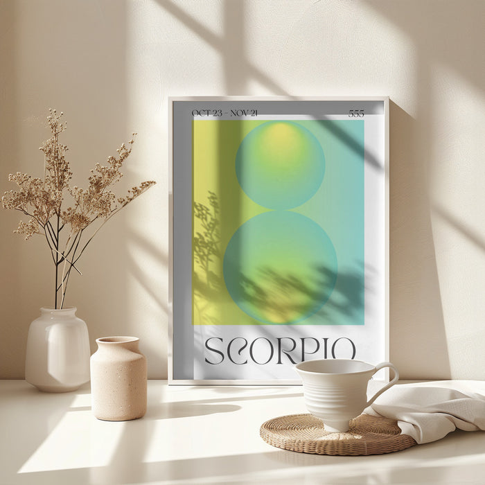 Scorpio Framed Art Modern Wall Decor