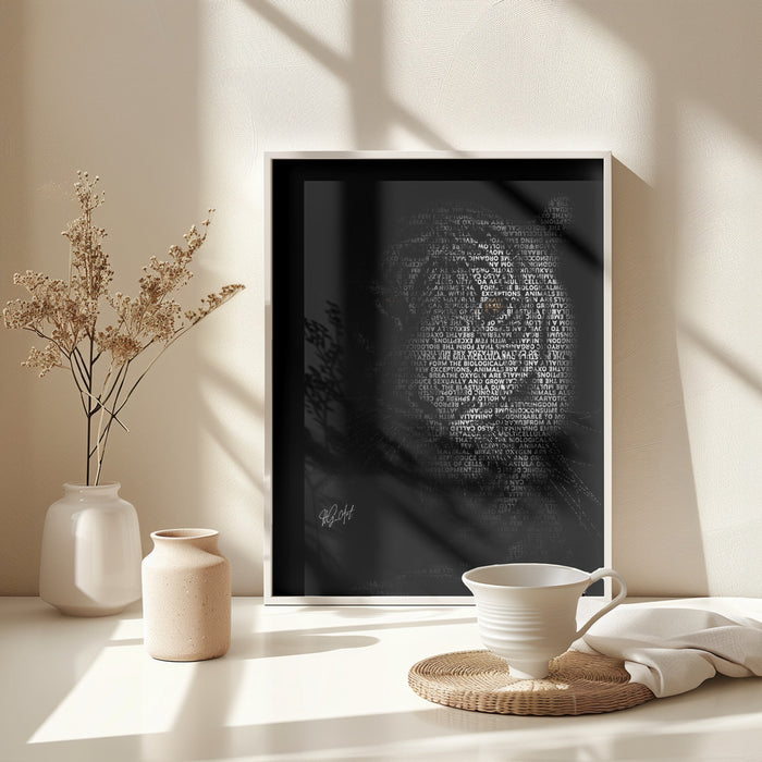 The Tiger Framed Art Modern Wall Decor