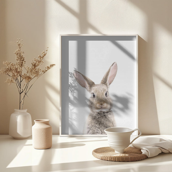 Baby Rabbit Framed Art Wall Decor