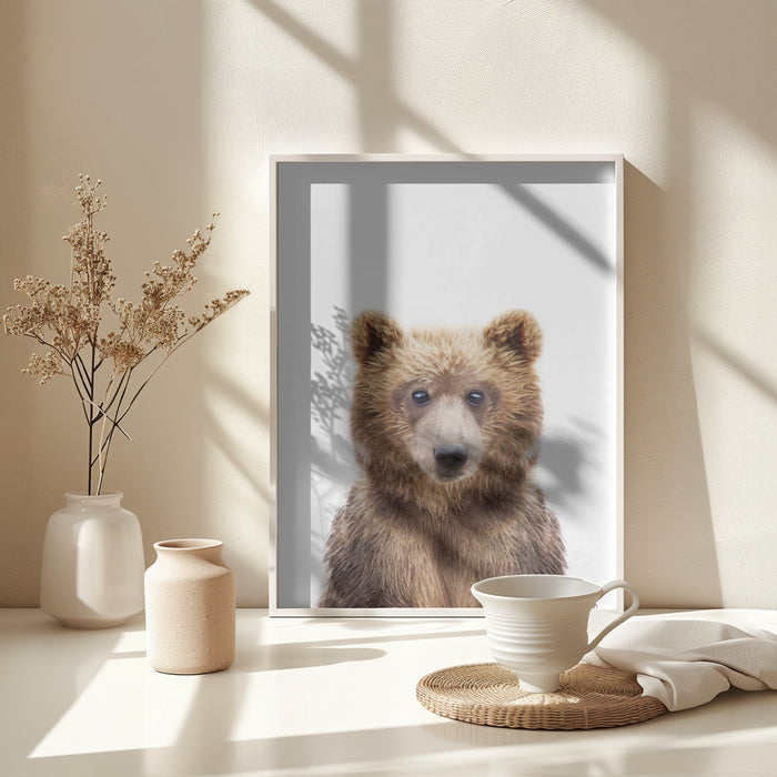 Baby Bear Framed Art Wall Decor