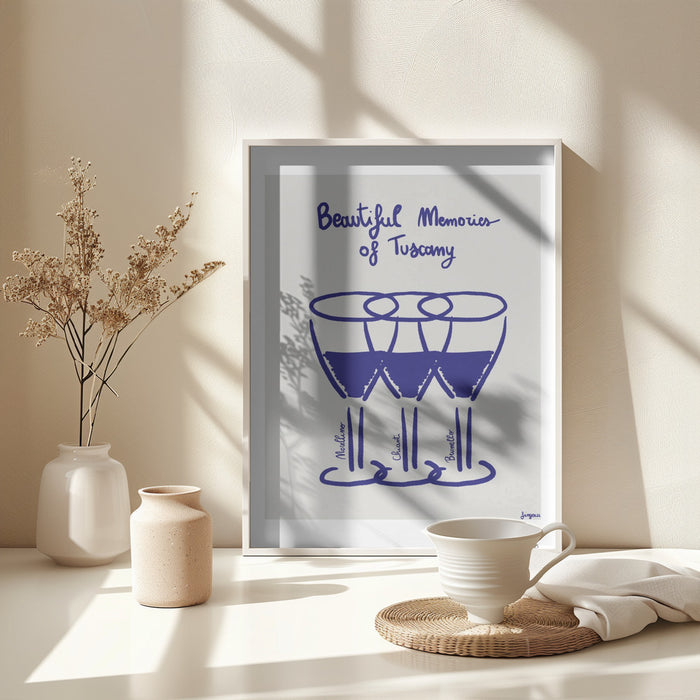 Il vino Framed Art Modern Wall Decor