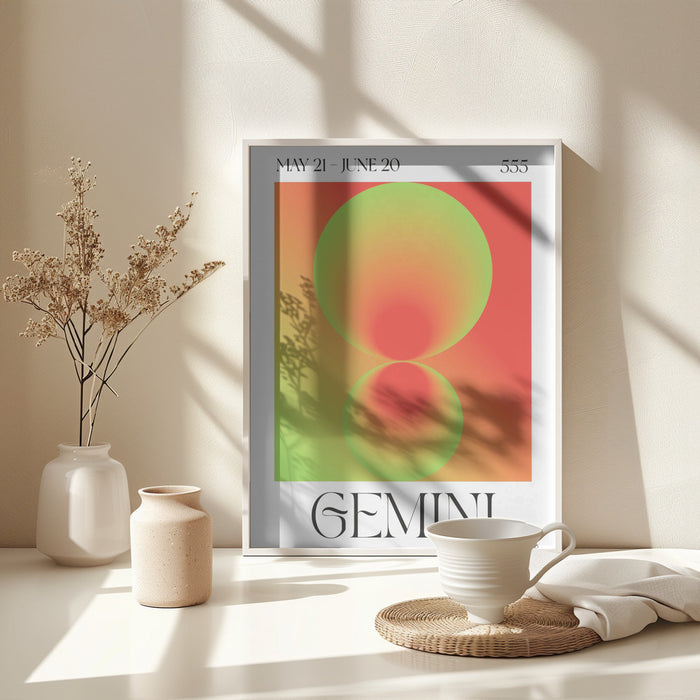 Gemini Framed Art Wall Decor