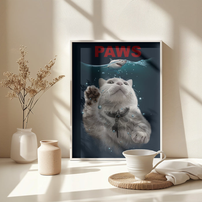 PAWS Framed Art Wall Decor