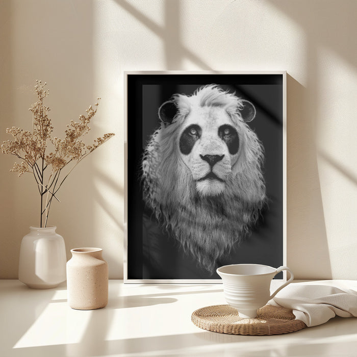 PANDALION Framed Art Modern Wall Decor