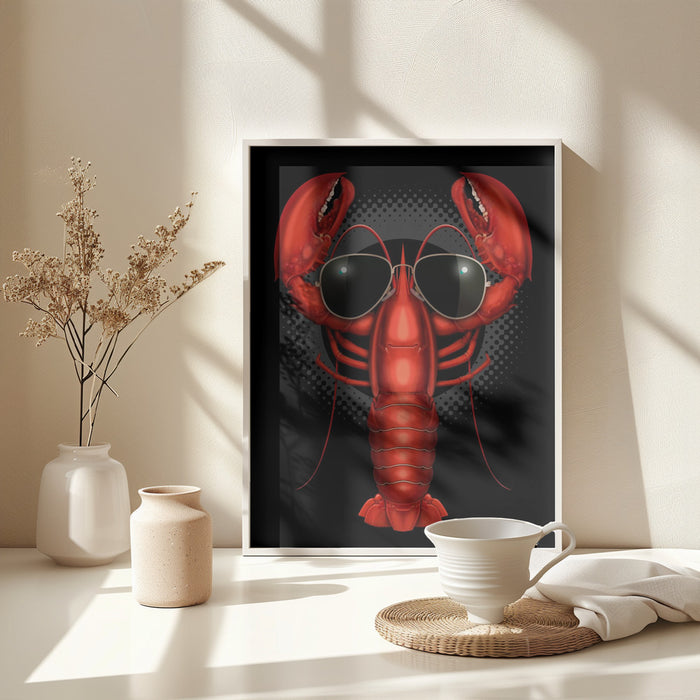 cool lobster Framed Art Modern Wall Decor