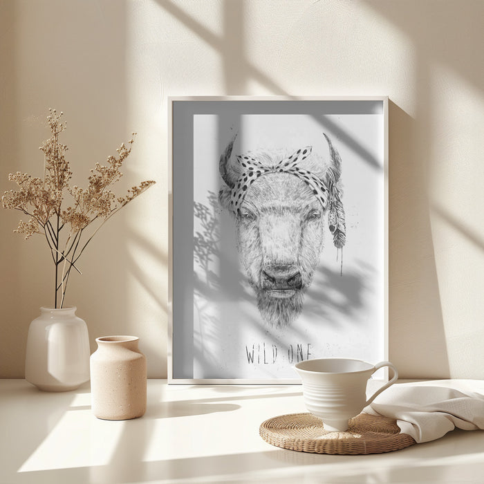 Wild one Framed Art Modern Wall Decor