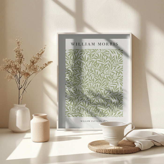 Willow Pattern Framed Art Modern Wall Decor