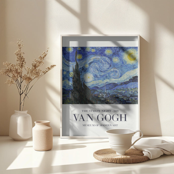 The Starry Night Framed Art Wall Decor