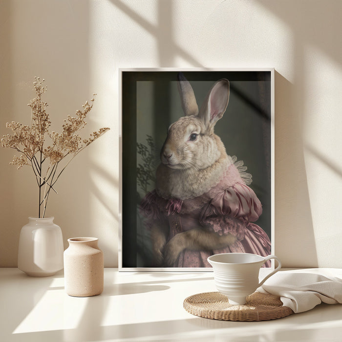 Mrs Bunny`s Daughter Framed Art Modern Wall Decor