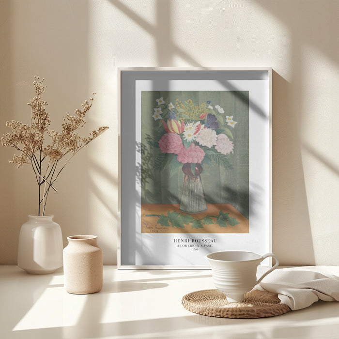 Flowers In a Vase Framed Art Wall Decor