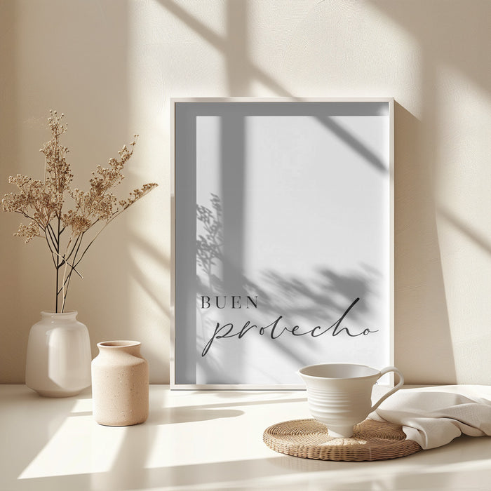 Buen provecho Framed Art Modern Wall Decor