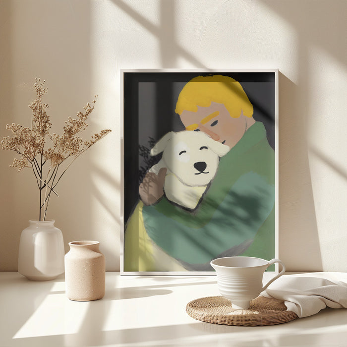 Oh My Dog Framed Art Modern Wall Decor