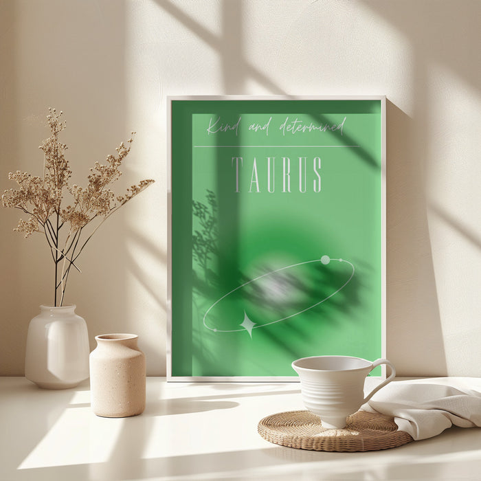 Taurus Zodiac Print Art Framed Art Modern Wall Decor