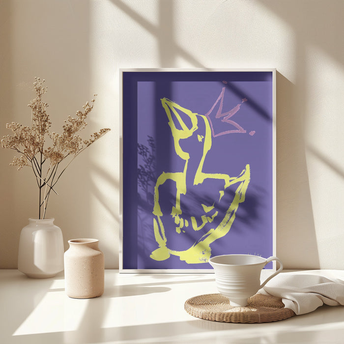 Queen Duck Framed Art Modern Wall Decor