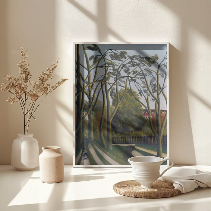 The Banks Of The Bier Near Bicetre Framed Art Wall Decor