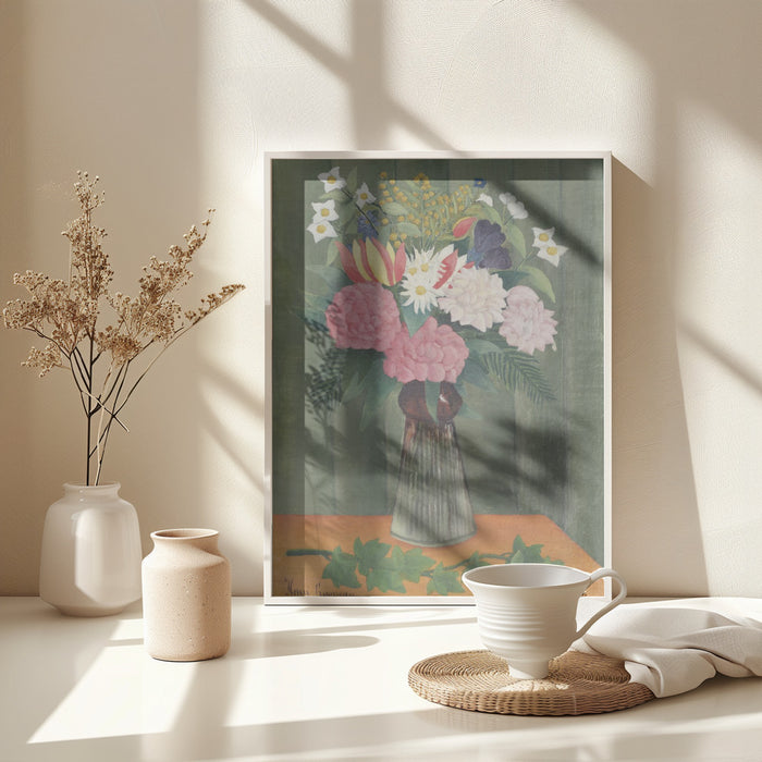 Flowers In a Vase Framed Art Wall Decor