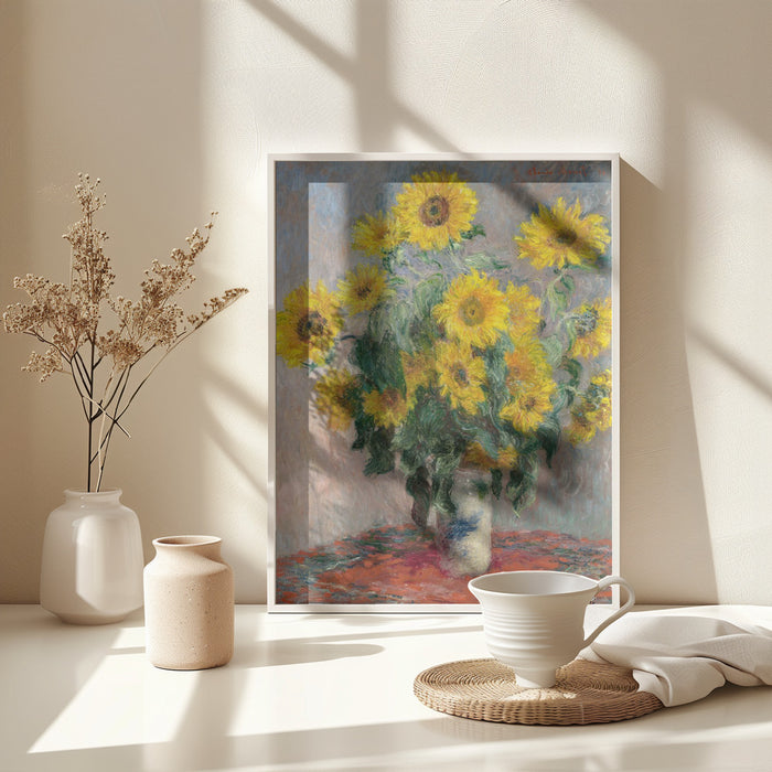 Bouquet Of Sunflowers Framed Art Wall Decor