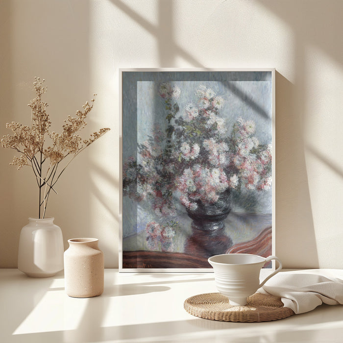 Chrysanthemums Framed Art Modern Wall Decor