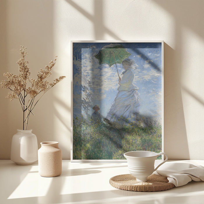 Women With Parasol Framed Art Wall Decor