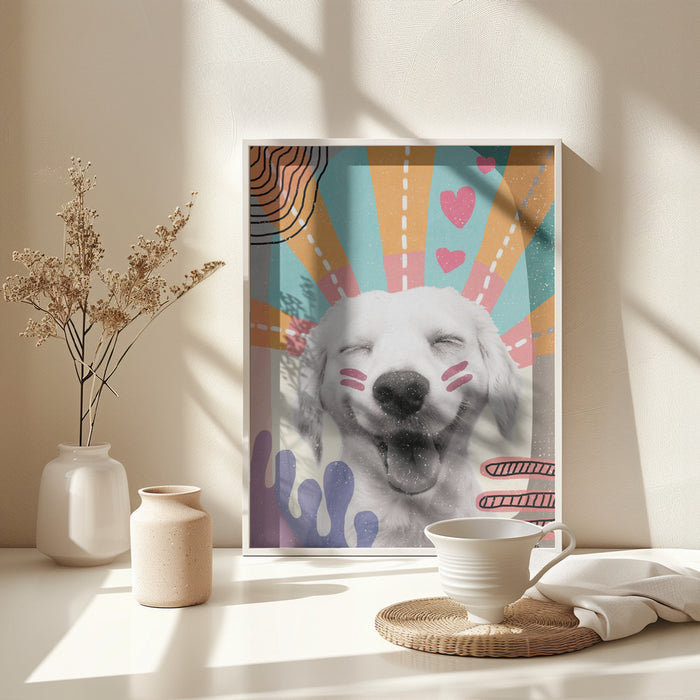 Inspired Dog Framed Art Wall Decor