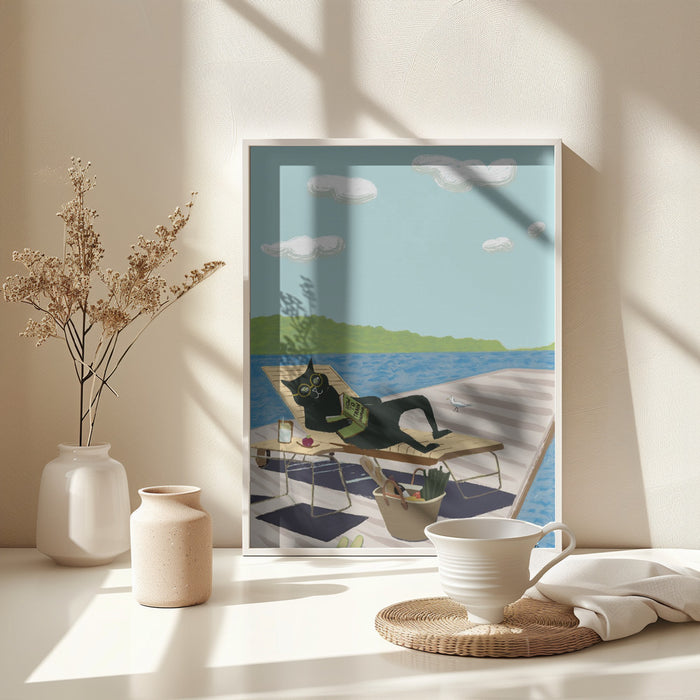 Summer Break Framed Art Modern Wall Decor