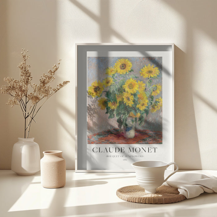 Bouquet Of Sunflowers Framed Art Wall Decor